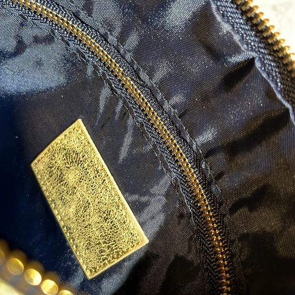 NWT SOUTHERN TIDE gold cracked clutch - Picture 5 of 7